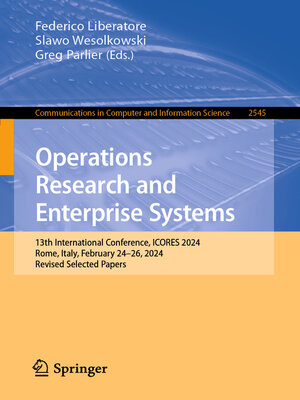 cover image of Operations Research and Enterprise Systems